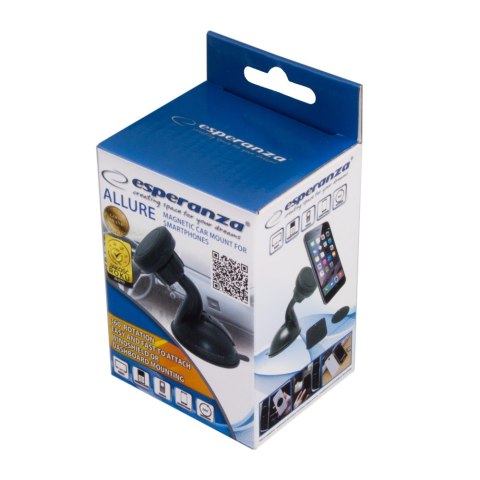 Esperanza ALLURE EMH119 - magnetische Auto-Handyhalterung, 2 Platten