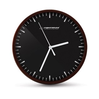 Esperanza Budapest EHC010K Wanduhr, 20 cm, schwarzes Zifferblatt