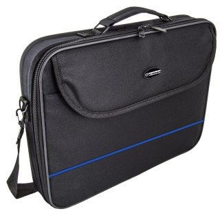 Esperanza CLASSIC BLUE ET101B - Notebooktasche 15,6″, Schwarz mit blauem Akzent