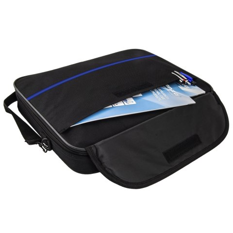 Esperanza CLASSIC BLUE ET101B - Notebooktasche 15,6″, Schwarz mit blauem Akzent