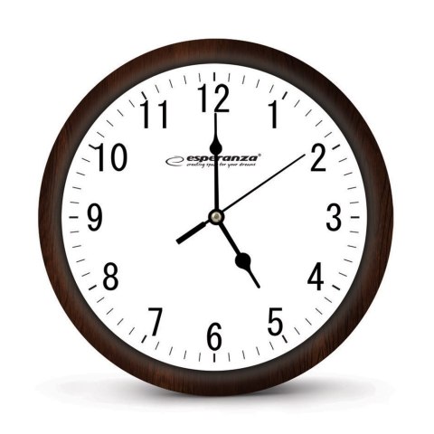 Esperanza Los Angeles EHC015W Wanduhr, 30 cm, weißes Zifferblatt