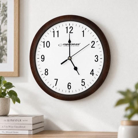 Esperanza Los Angeles EHC015W Wanduhr, 30 cm, weißes Zifferblatt