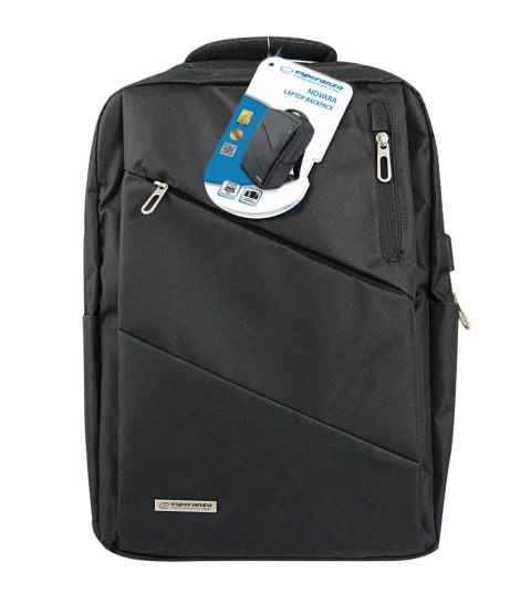 Esperanza NOVARA ET197 - Notebookrucksack 15,6″, Polyester 300D, USB-Port