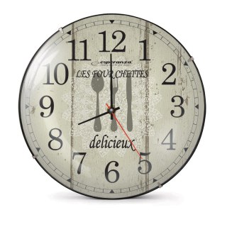 Esperanza Paris EHC018P Wanduhr, 30 cm, dekoratives Zifferblatt