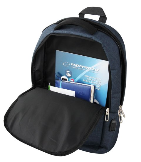 Esperanza TARANTO ET196 - Notebookrucksack 15,6″, Polyester 300D
