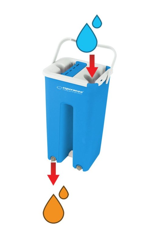 Flachwischer Esperanza Perfect Clean 004 mit Auswringeimer, 125 cm