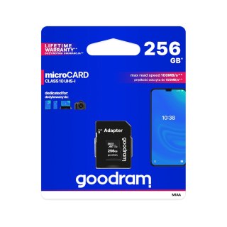 Goodram M1AA 256 GB microSDXC-Speicherkarte UHS-I U1 mit SD-Adapter
