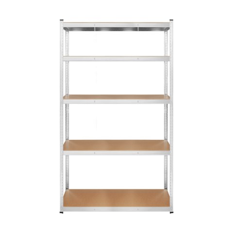 Lagerregal Rebel RB-1253, 205 × 120 × 45 cm, 5 Böden, 875 kg, silberfarben, verzinkt
