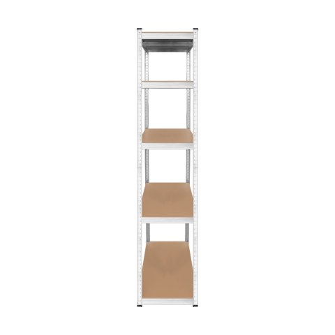Lagerregal Rebel RB-1253, 205 × 120 × 45 cm, 5 Böden, 875 kg, silberfarben, verzinkt