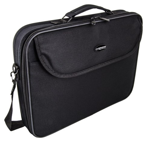 Notebooktasche Esperanza Classic 15,6 Zoll, verstellbares Fach, schwarz