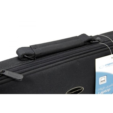 Notebooktasche Esperanza Classic+ 17 Zoll, verstellbares Fach, schwarz