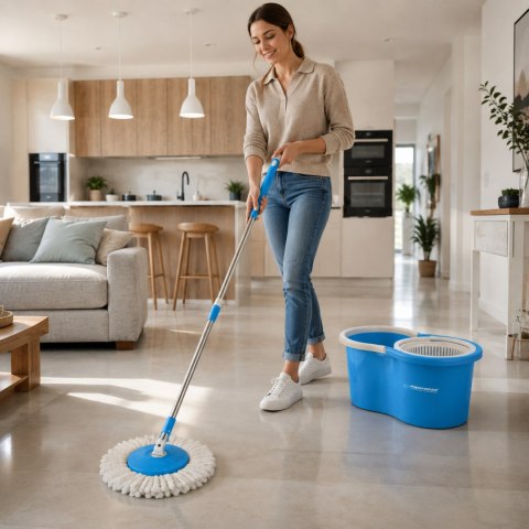 Schleudermopp Esperanza Perfect Clean 005, Kunststoffkorb, 125 cm