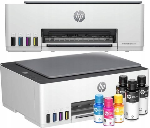 HP Smart Tank 580 Multifunktionsdrucker A4, WLAN, Bluetooth für Zuhause/Büro