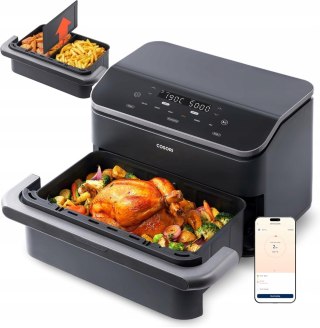 Cosori TwinFry Dual Blaze Heißluftfritteuse 10 l, 2800 W, geteilter Korb