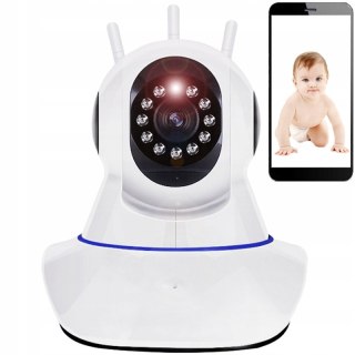 360°, Babykamera, per Telefon steuerbar, mit Nachtsicht und Bewegungserkennung