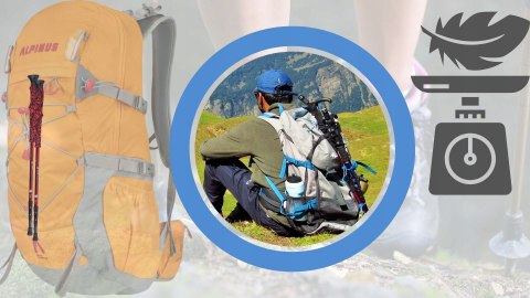Ultraleichte Trekkingstöcke 3-Segment mit Anti-Shock-System 105-135 cm