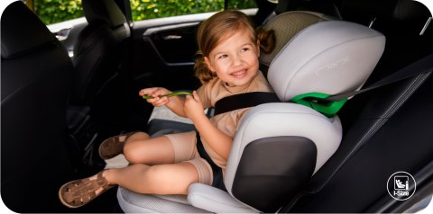 MoMi Mei R129 Kindersitz 100-150 cm, ISOFIX, rot, 9-fach verstellbar