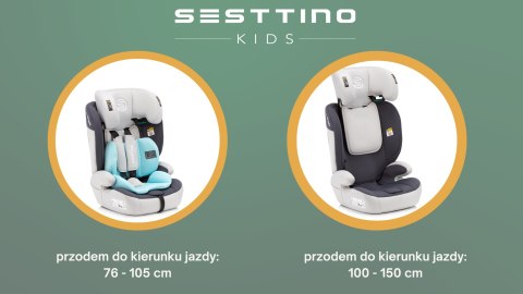 Sesttino Rocker Pro i-Size Kindersitz 76-150 cm, R129, türkis