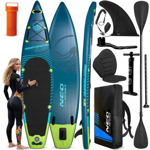 Neo-Sport ReefBreak SUP Board 350 cm mit Sitz