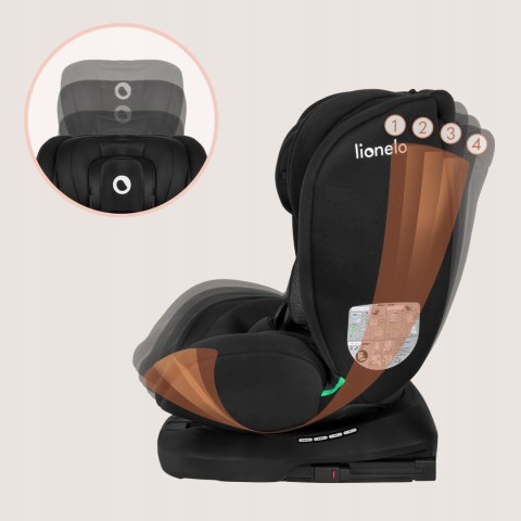 Autokindersitz Lionelo I-Size Drehbar Isofix 40-150 cm + Organizer Bastiaan