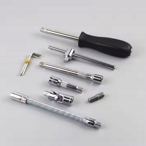 Steckschlüsselsatz PrzyPas 46 El. mit Ratsche, Bits, Torx, Koffer