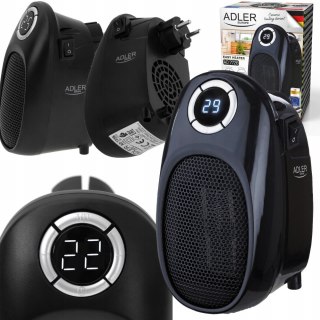 Adler AD 7726 Steckdosenheizung, 400 W, Timer & Display
