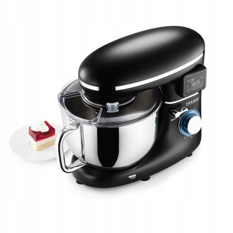 Transa BlackHot Chef Küchenmaschine, 1800 W, beheizte 6-l-Schüssel, Timer