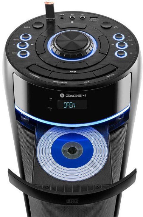 GoGEN HAPPEE BPS736CD Party-Lautsprecher, 90 W, CD, Mikrofon, LED